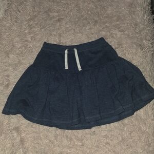 Navy Blue Skirt with Drawstring